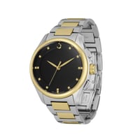 ساعة الفجر بريمير 360 النسائية ستيل فضي وذهبي