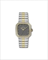 ساعة نسائية ماركة مارتيني فضي ذهبي مينا رمادي