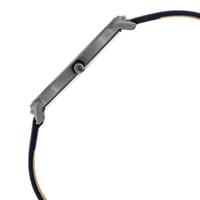 ساعة تيتان كوارتز أنالوج بمينا أزرق وسوار جلدي للر...