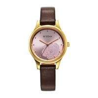 ساعة تيتان نسائي جلد Titan Karishma Quartz Analog...