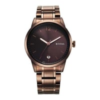 ساعة تيتان رجالي Titan Neo Splash Brown Dial Analo...