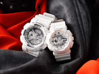 ساعة نسائية كاسيو بيبي جي أبيض BA-110-7A3DR