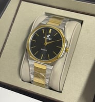 ساعة رجالي من ريفولي بلون فضي وذهبي