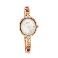ساعة تيتان نسائي Titan Women Stainless Steel Ladie...