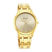 ساعة تيتان نسائي Titan Analog Yellow Dial Men's Wa...