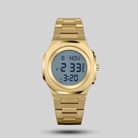 ساعة الفجر الحديث ستانلس ستيل ذهبي موديل 277G