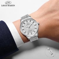 ساعة رسمية فاخرة تصميم مونت بلانك رجالي من لويس ما...