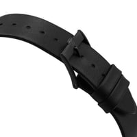 ساعة تيتان إيدج للرجال بمينا كوارتز سوداء وسوار جل...