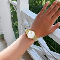 ساعة تيتان إيدج سليم للرجال بسوار من الفولاذ المقا...