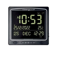 ساعة الحرمين طاولة ومكتبية HA-7009 اسود