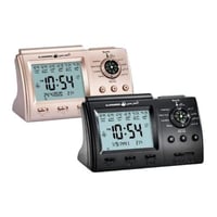 ساعة الحرمين الاسلامية HA-3005 بالبوصلة - أسود