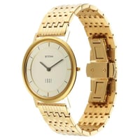 ساعة تيتان رجالي ذهبي Edge Metal