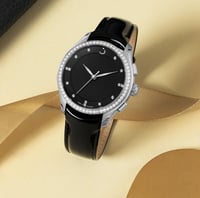 ساعة الفجر بريمير 360 النسائية جلد فضي