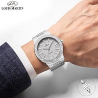 ساعة رجالي استيل من لويس مارتن