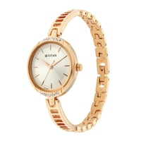 ساعة تيتان نسائي Titan Women Stainless Steel Ladie...