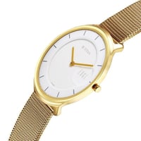 ساعة تيتان إيدج سليم للرجال بسوار من الفولاذ المقا...