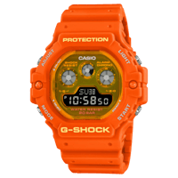 ساعة جي شوك كاسيو برتقالي DW-5900TS-4