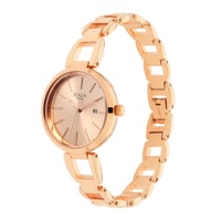 ساعة تيتان نسائي Titan Women Metal Rose Gold Dial...