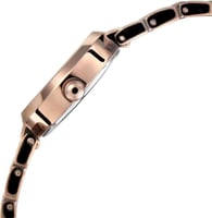 ساعة راجا فيفا تيتان دائرية بمينا بني وحزام معدني