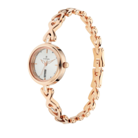 ساعة تيتان كاريشما أنالوج بمينا فضية للنساء - NM26...