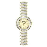 ساعة يد نسائية بسوار ذهبي ومينا ذهبي من بلاك مون