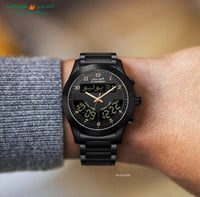 ساعة الحرمين الرجالية HA-6100FBB أسود الفخامة مقاس...