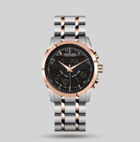 ساعة الفجر الحديث بتوقيتين حديد نحاسي موديل AL219T...