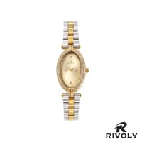 ساعة نسائي من ريفولي بلون فضي وذهبي