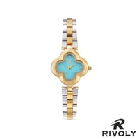 ساعة نسائي من ريفولي بلون فضي وذهبي