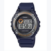 ساعة رجالية كاسيو أزرق W-216H-2BV