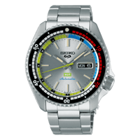 ساعة سيكو فايف سبورت اتوماتيك Seiko 5 Sports Silve...