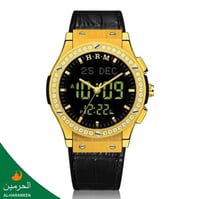 ساعة الحرمين الرجالية جلد فاخر HA-6108E قياس 48MM...
