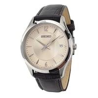 ساعة سيكو جلد رجالي Seiko Noble Quartz Men's Watch...