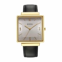 ساعة تيتان جلد رجالي Titan silver dial leather str...