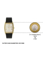 ساعة تيتان إيدج NS1044YL04 التناظرية للرجال