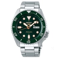 ساعة سيكو فايف رياضية للرجال باللون الأخضر - SRPD6...