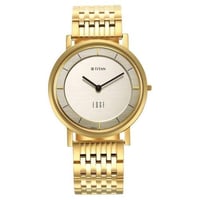 ساعة تيتان رجالي ذهبي Edge Metal