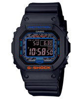ساعة جي شوك كاسيو اسودّ بميناء ازرق GW-B5600CT-1