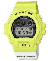 ساعة جي شوك كاسيو رجالي بميناء اسود DW-6900TGA-9