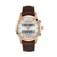 ساعة الفجر الفاخرة 360 جلد نحاسي