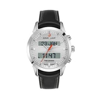 ساعة الفجر الفاخرة 360 جلد فضي