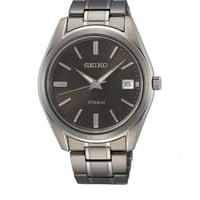 ساعة سيكو تيتانيوم رجالية كلاسيكية من التيتانيوم s...