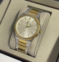 ساعة رجالي من ريفولي بلون ذهبي وفضي