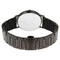 ساعة تيتان إيدج للرجال بمينا بيج وسوار من الفولاذ...