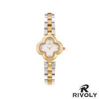 ساعة نسائي من ريفولي بلون فضي وذهبي