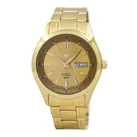 ساعة سيكو فايف اتوماتيك رجالي ذهبي SNKN96J1