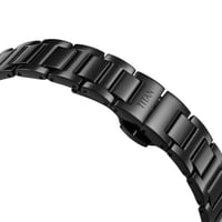 ساعة تيتان إيدج كوارتز أنالوج بمينا أسود وسوار من...