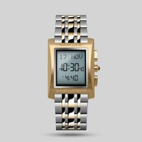 ساعة الفجر الحديث ديلوكس ذهبي وفضي موديل AL204TTG