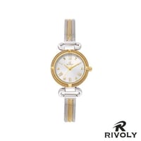 ساعة نسائي من ريفولي بلون فضي وذهبي