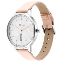 ساعة تيتان نسائي جلد Titan Analog Silver Dial Wome...